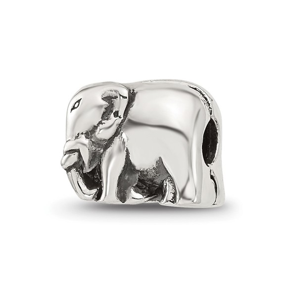 925 Sterling Silver Reflections Elephant Charm Clip Bracelet Necklace Charm Bead - Picture 5 of 7
